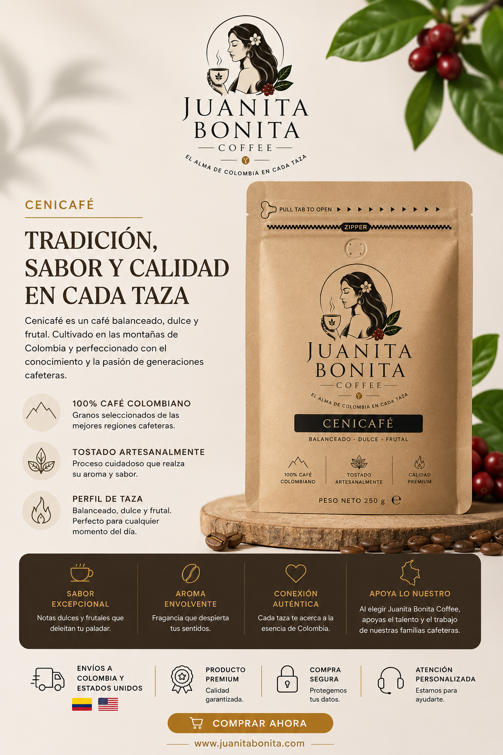 CENICAFE – Juanita Bonita Coffee 250g